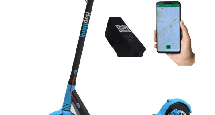 GPS Tracker Sharing Electric Scooter Scan to Ride APP Controlled Lock ...